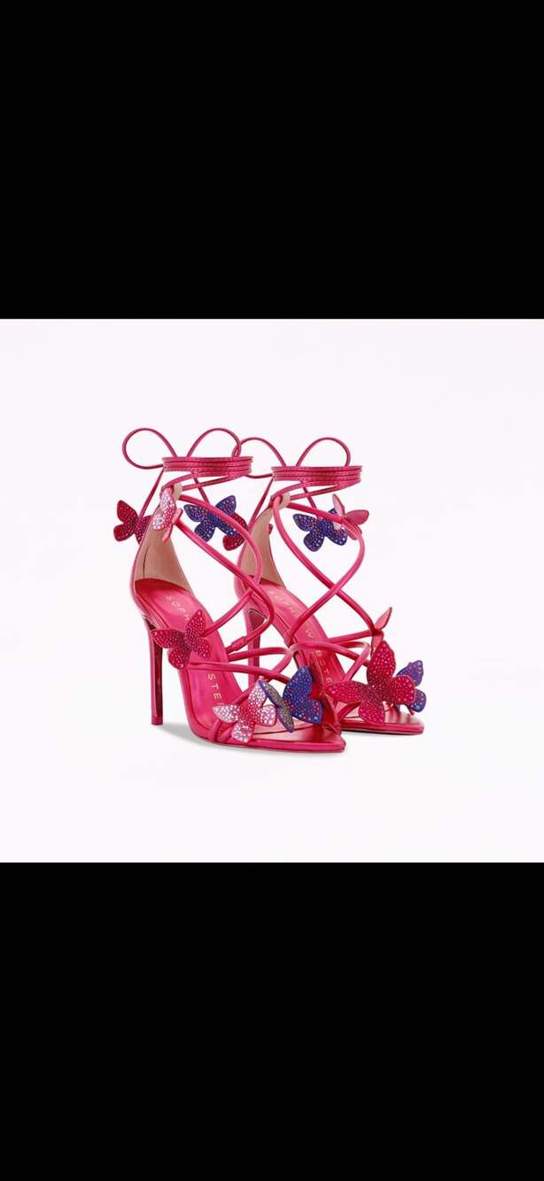 Sophia Webster Vanessa Pretty Pink Crystal Butterfly Sandals EU 40 MSRP $880